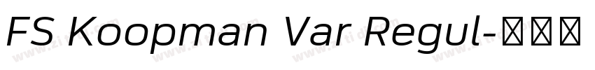 FS Koopman Var Regul字体转换